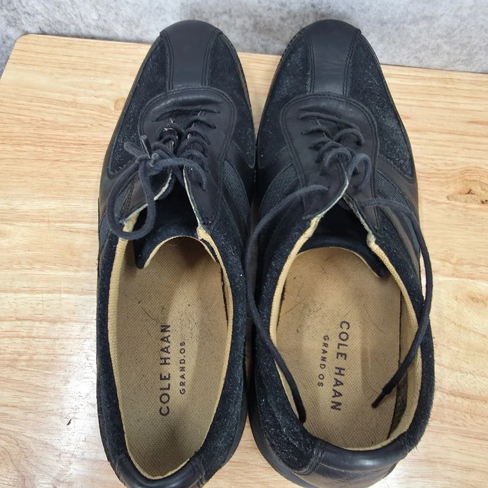 Cole Haan Grand OS Oxford Shoes Mens 11.5 M Black Bicycle Toe Walk Casual C12708